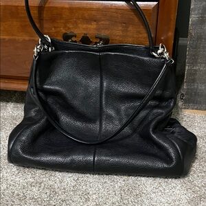 Coach Black Leather Shoulder Bag
